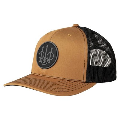 Beretta JS Trucker Hat Tobacco with Trident Logo Patch (BC017T16750813)