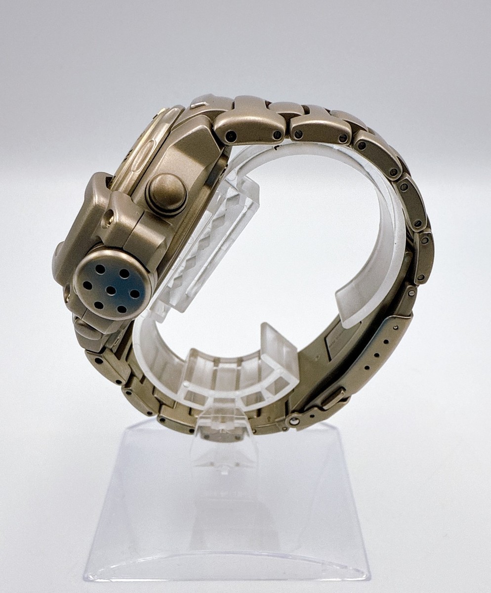 CASIO PRO TREK PRT-4000 Full Titanium Watch Triple Sensor Wrist