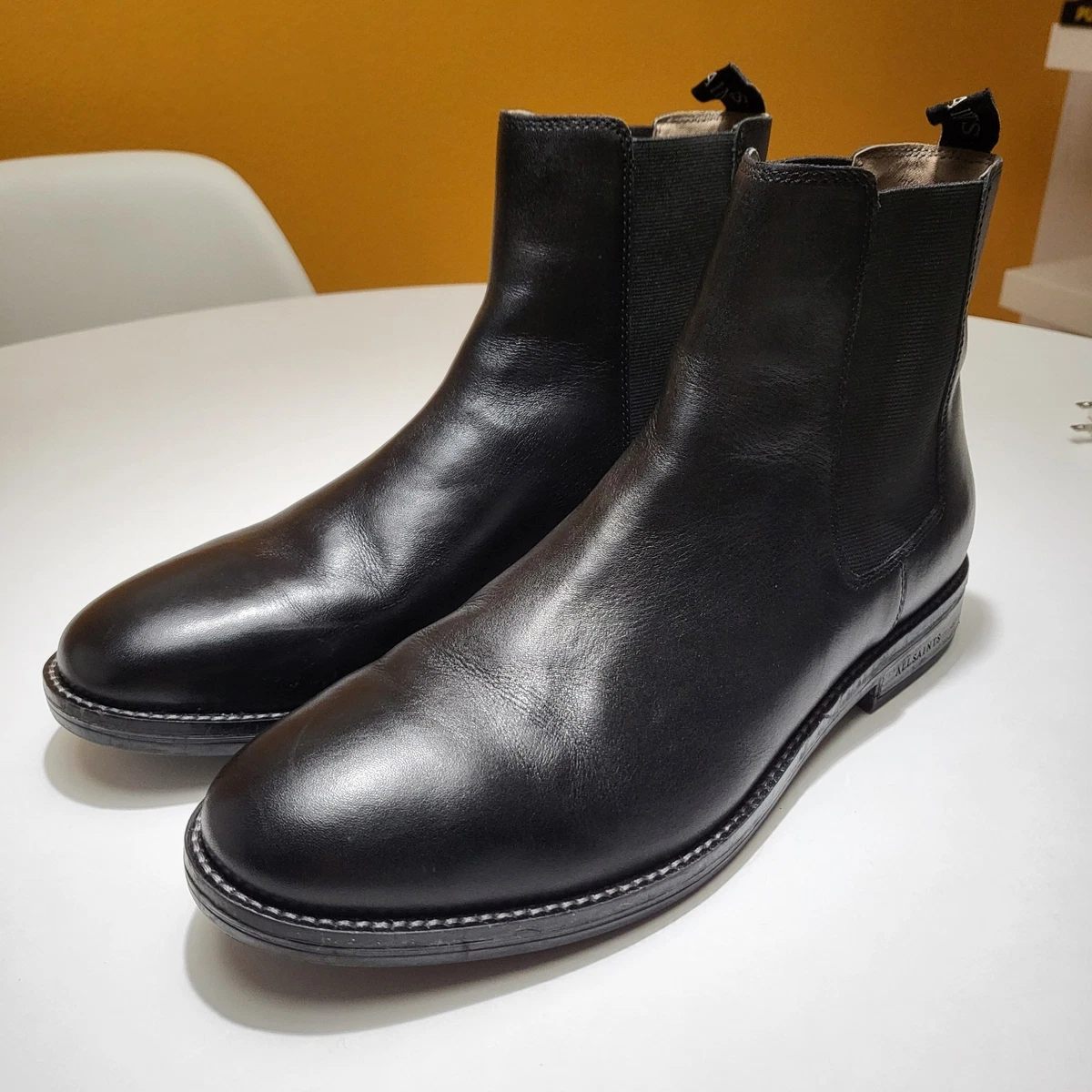 AllSaints Men\'s Trist Chelsea‎ Boot Size 45 / US 12 Distressed Leather $285. Amazon.com | AllSaints Men main image 3
