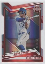 2022 Panini Elite Extra Edition Prime Numbers B Die-Cut 64/162 Elijah Green 0ys7