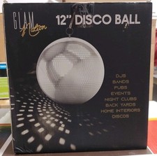 Glam Nation 12" Mirror Glass Disco Ball Large DJ Dance Home Party
