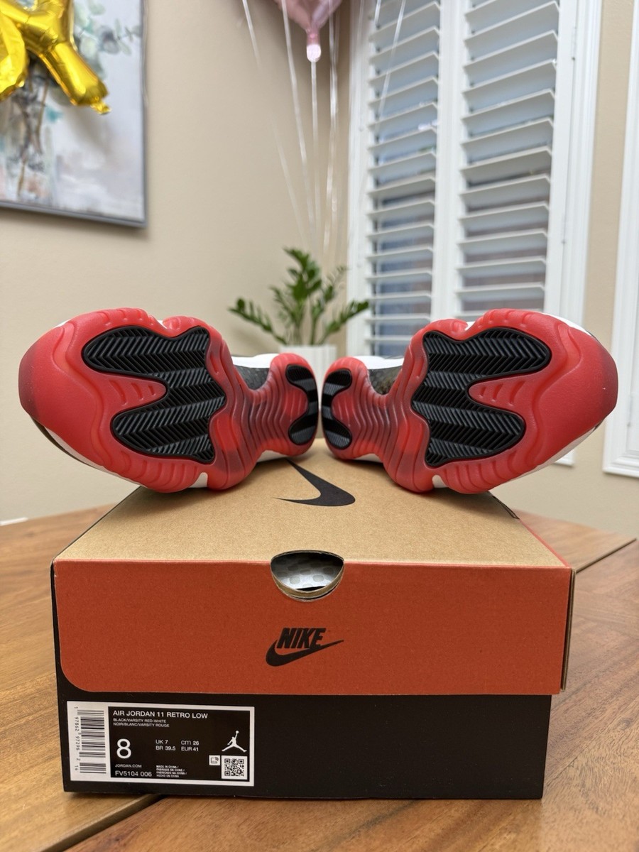 Air Jordan 11 Retro 2025 Low Bred FV5104-006 Men Size 8 Brand New