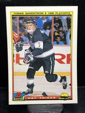 Tomas Sandstrom #21b 1990-91 Bowman Hat Tricks Los Angeles Kings