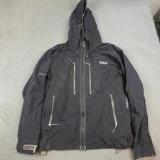 Trew Gear Jacket Mens Large Black Hooded Cosmic Freeride RECCO Ski Snowboard