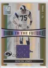 2006 Donruss Elite Back to the Future Jerseys Fran Tarkenton Deacon Jones a8r