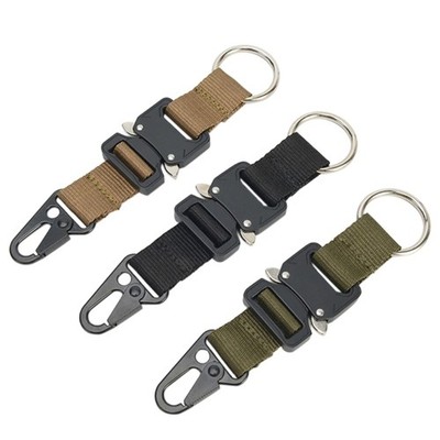 Keychain Clip Hangings Buckle Strap Belt Keyring Keychain Hook Backpacking