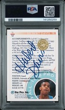 1992 STAR PICS #51 HUBERT DAVIS AUTOGRAPH PSA/DNA DUAL 6 / 9 141250259