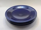 Set of 4 Homer Laughlin Fiesta Cobalt Blue 7 1/4" Salad Plate Fiestaware