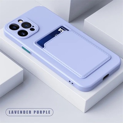 Luxus weiche Silikon Brieftasche Handyhülle für iPhone 16 15 14 Pro Max