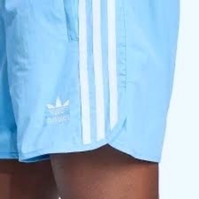 Adidas Originals Sprinter Shorts Mens SMALL Blue White 3-Stripes NEW