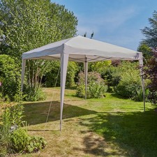 Pop Up Gazebo 3x3m Outdoor Garden Marquee Tent Grey With Carry Bag Seconds