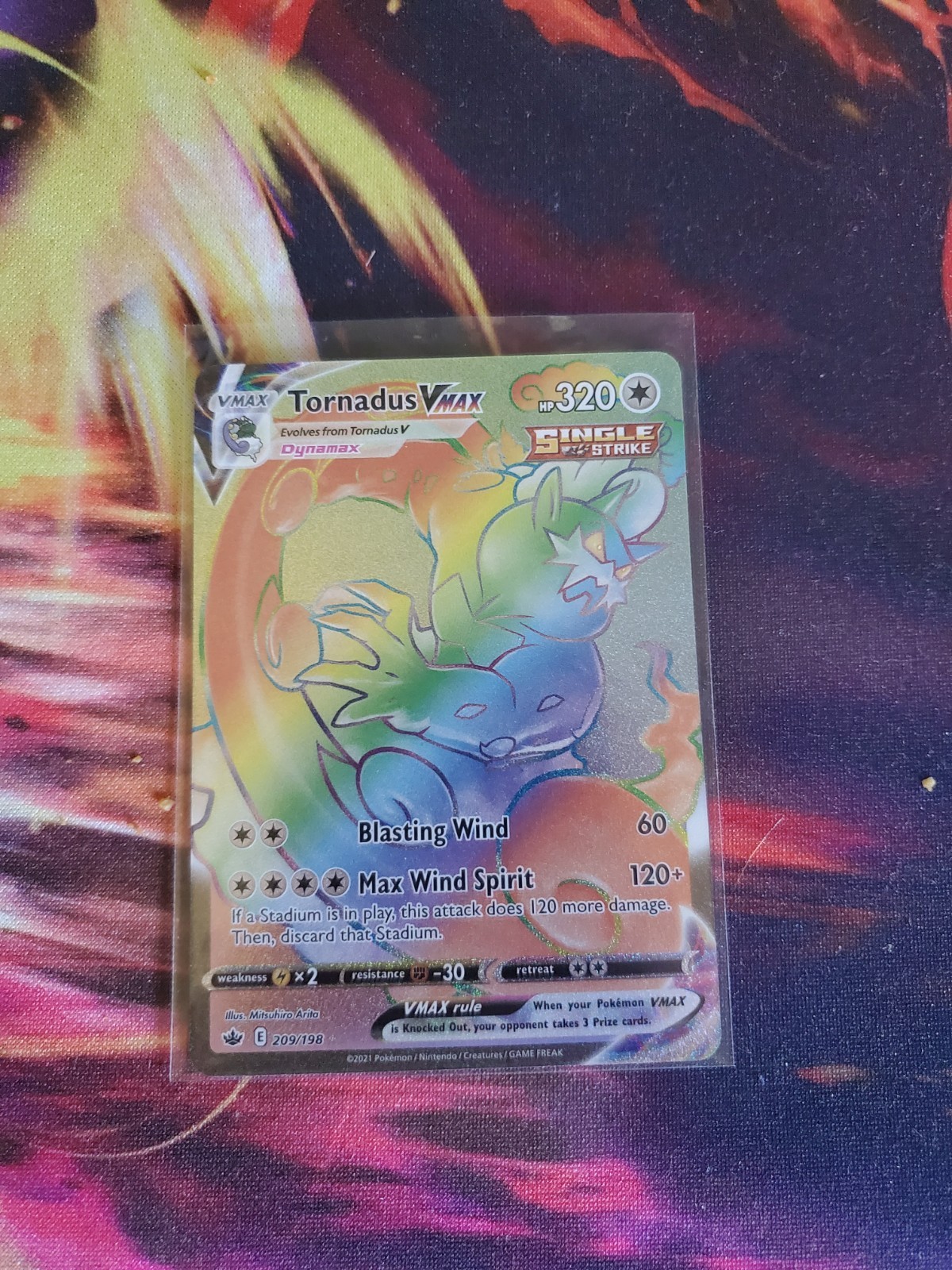Tornadus VMAX (Secret) Secret Rare SWSH06: Chilling Reign 209/198 NM