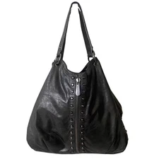 Michael Kors Uptown Astor Metallic leather Studded Hobo Bag shoulder purs boho