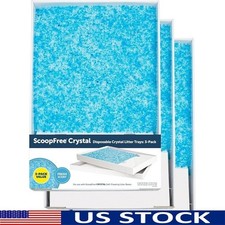 Crystal Cat Litter Refill Tray Pack of 3 Fresh Scent Silica Gel 4.3Lb Each New