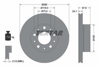 Textar Bremsscheibe Vorne FüR CitroËN Passend FüR Fiat Opel Peugeot