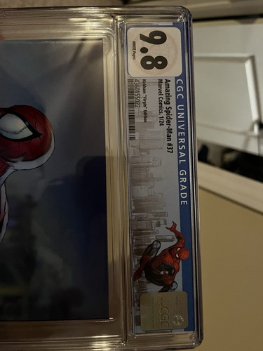 SPIDER-BOY #1 & ASM 37 Connecting Cover Set Cgc 9.8TYLER KIRKHAM Cover Art - Afbeelding 4 van 5