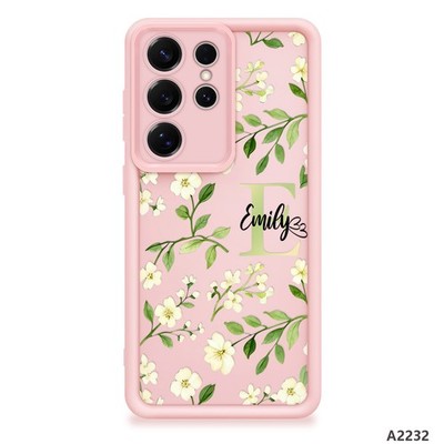 For Samsung A17 S23 S24+ S25 S26 Rubber Cover Customized Watercolor Flowers Case