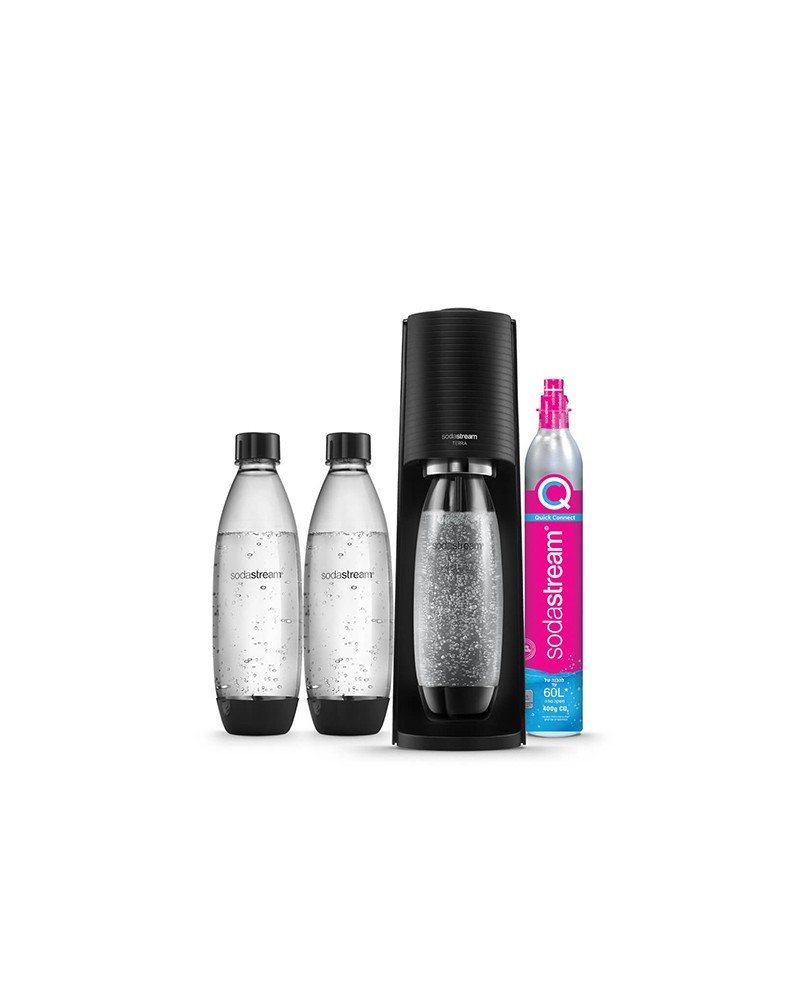 SodaStream Terra Pack Nero - Gasatore per Famiglie e Bambini