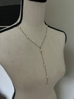 Forever Pearls -Pearl String Necklace - Sterling Silver Inlaid with 8 Pearls - 1 — photo 1