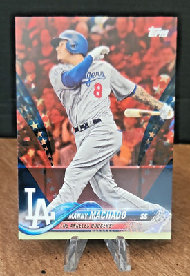 2018 Topps Update Series - Manny Machado #US8 Independence Day 13/76