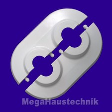 Abdeckrosetten doppelt Rohrabstand 35mm Rohr Ø 12 - 18mm Heizungsrohr Heizkörper