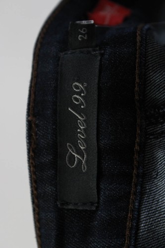 Level 99 Womens Cotton Chloe Buttoned Zipped Bootcut Leg Jeans Blue Size EUR26 - Picture 4 of 4