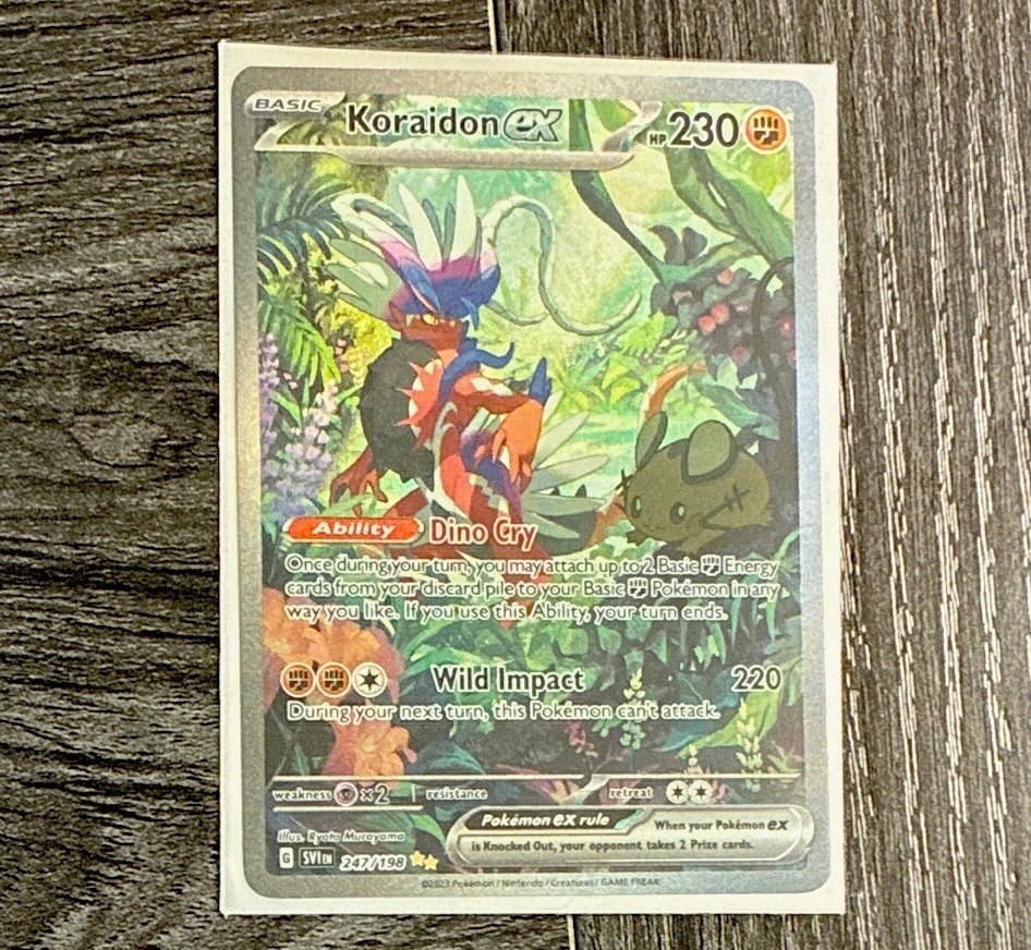 Koraidon ex SIR Scarlet & Violet Base Set 247/198 SV01 Holo English • Near Mint