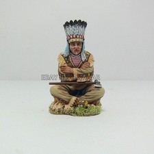 Sioux Indian Sit Team Miniatures 1/30 Metal Model Statue Hand Painted