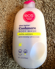 eos Cashmere Shea Better Body Wash Gel, Vanilla Cashmere, pH Balanced 16 fl oz