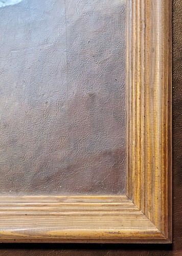 Vintage Dark Wood Deep Frame Fits 11 x 14" Warm Brown Pine Wood Frame W/ Glass - Picture 4 of 9