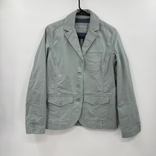 Eddie Bauer Womens Jacket Blazer Legendwash Stretch Light Green Size 4