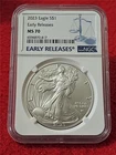 2023 Silver Eagle Dollar ASE NGC MS 70 EARLY RELEASES                     #T1251