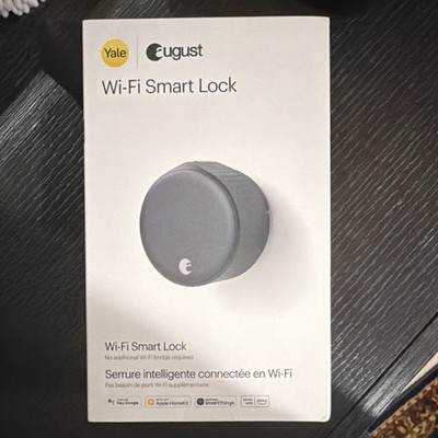 August Yale Wi-Fi Smart Lock Matte Black ASL-05 Alexa Google HomeKit
