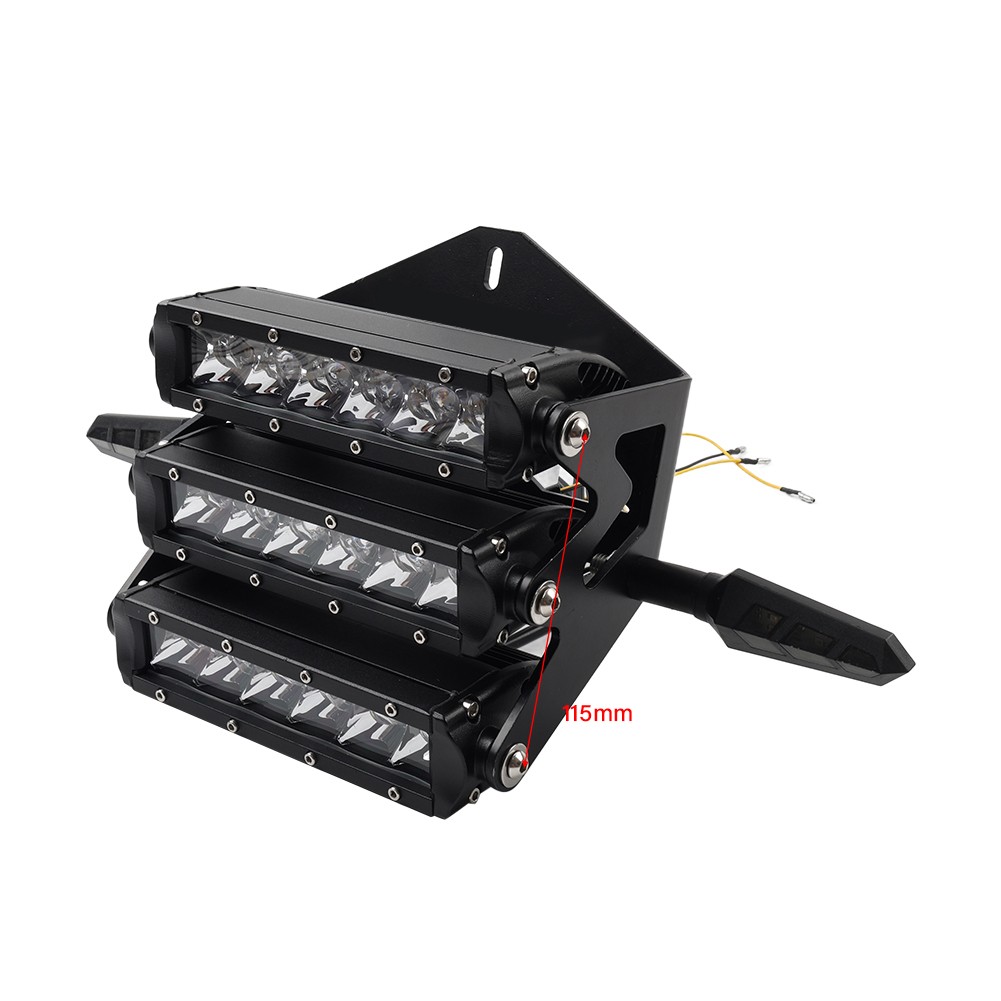 Triple Headlight Headlamp Kit For Honda Ruckus Zoomer For GY6 Scooter