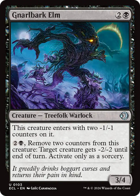 Gnarlbark Elm (REGULAR) x1 - MTG Lorwyn Eclipsed ECL #103