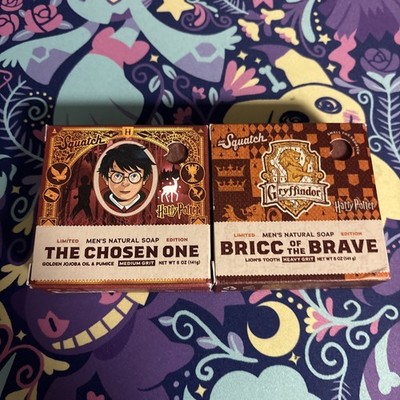 2 Pack Dr. Squatch Harry Potter Soap Set Variety Pack  Griffindor Chosen One