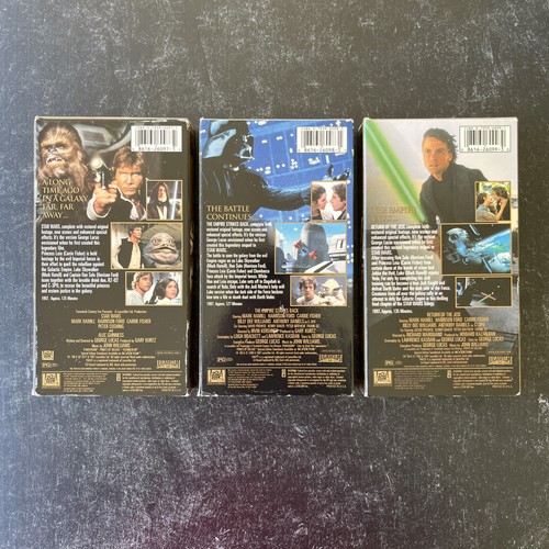 Star Wars Trilogy VHS Tape 1997 Special Edition Untested Empire Strikes Jedi - Picture 3 of 4