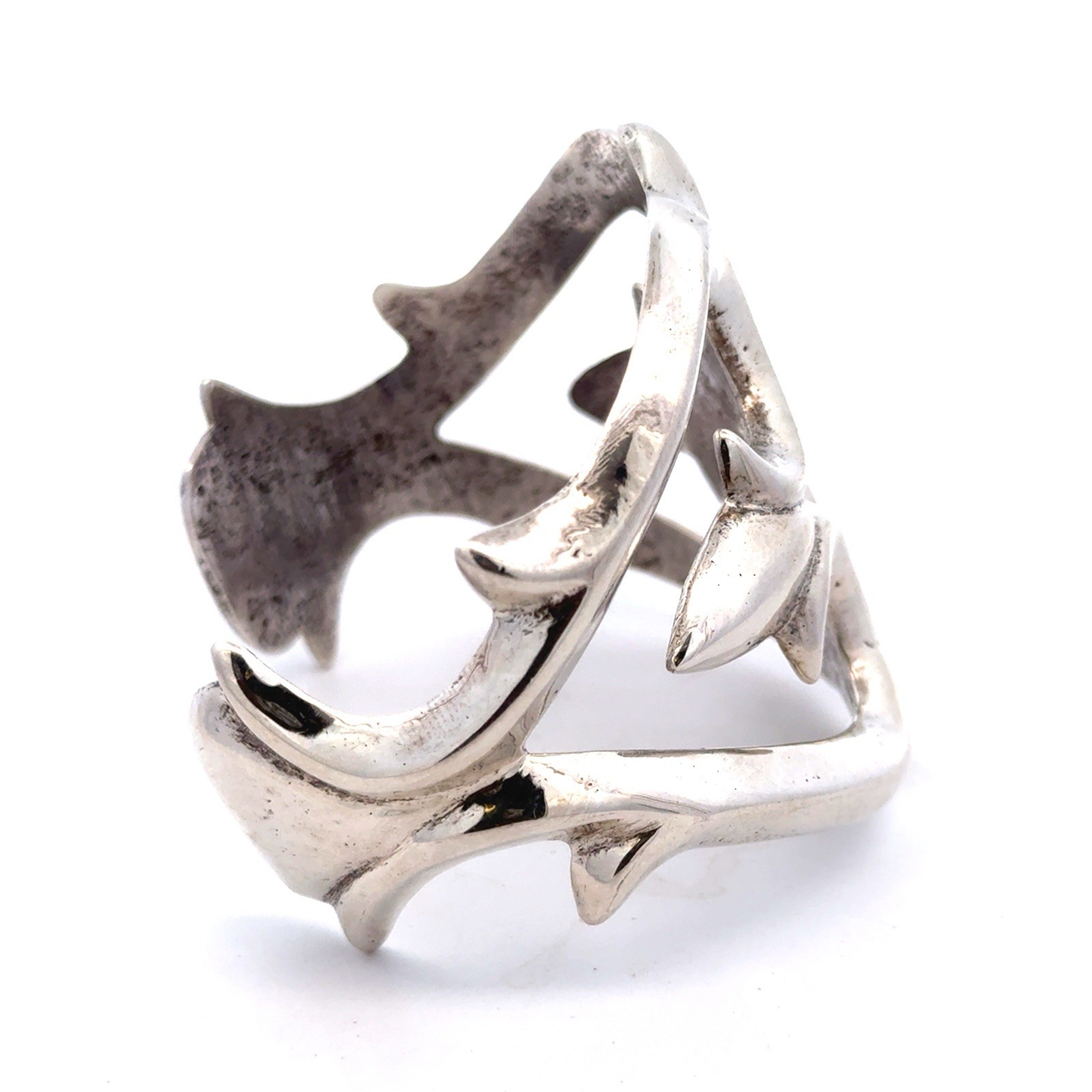 Artisan Sterling Silver Open Scroll Modernist Fle… - image 4