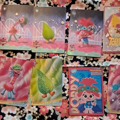 DreamWorks Foil/Insert Cards Lot 62 Cards Trolls Shrek HTTYD
