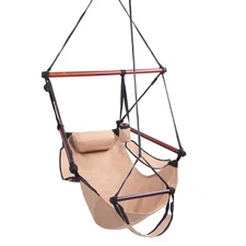 Hammock Hanging Chair Air Deluxe Outdoor Chair Solid Wood 250lb Garden Durable
