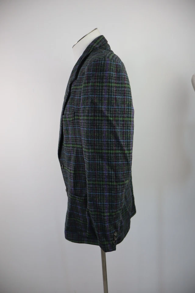 HUGO BOSS Chaqueta Americana Lana Hombre Talla 50 Casual Vintage Azul - Imagen 4 de 4