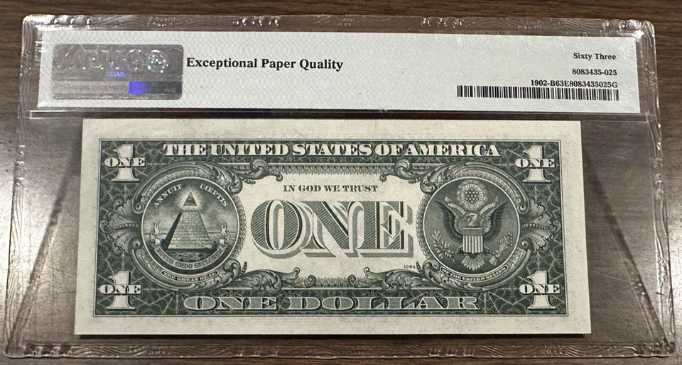 FR. 1902-B 1963-B $1 BARR FEDERAL RESERVE NOTE NEW YORK, NY PMG GEM UNC-63EPQ CU - Image 2 of 4