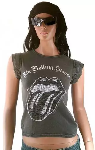 Rolling stones 2025 t-shirt damen strass
