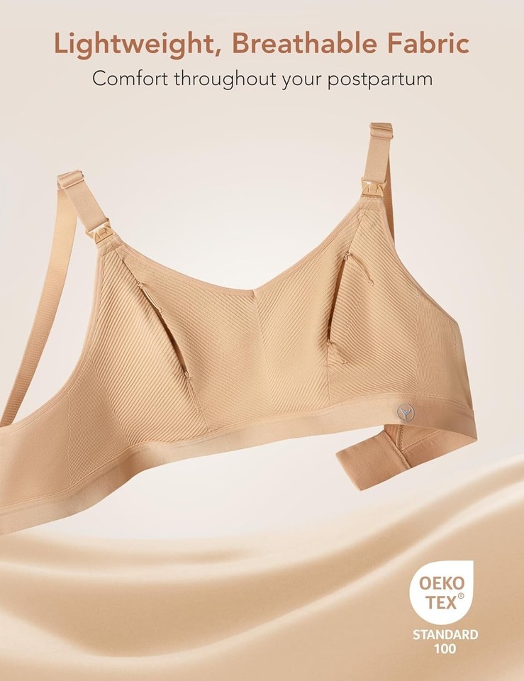 Pumping Bra Hands Free Zip Opening Zip Pump Seamless Nursing Bras