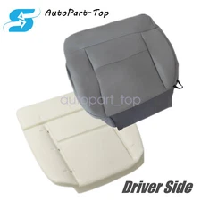 Gray Cloth Bottom Seat Cover W/ Foam Pad For 2004-2008 Ford F150 XLT Driver Side