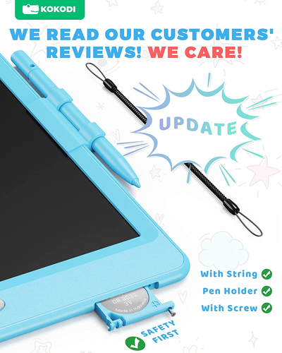10" Colorful LCD Writing Tablet for Kids - Erasable Doodle Board - Picture 2 of 16