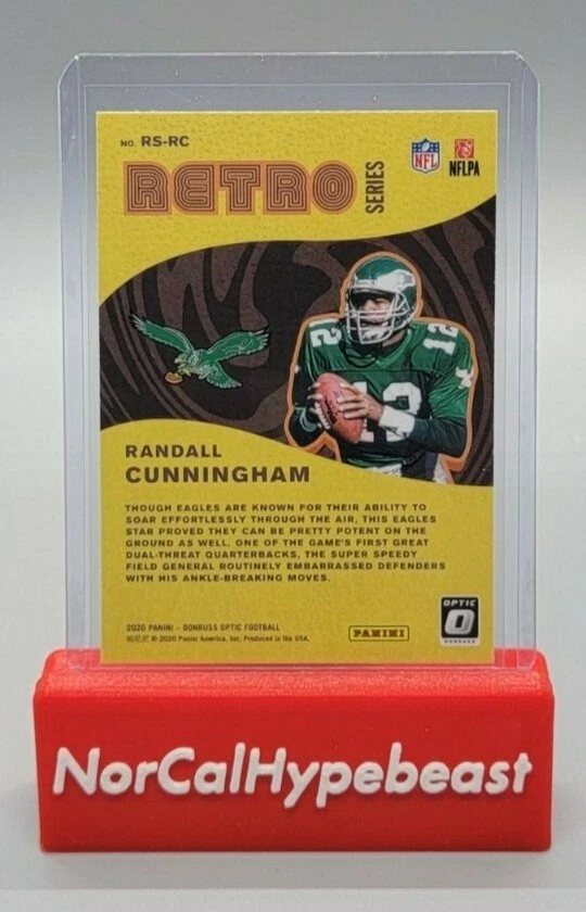 2020 Panini Donruss Optic Football Randall Cunningham Retro Series Insert RS-RC - Image 2 of 2
