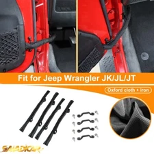 Car Limit Rope Door Adjustable Restriction Rope Strap For Jeep Wrangler JK JL JT