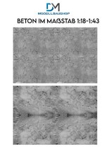 Betonstruktur Betonboden Decal Diorama Modellbau 1:18 - 1:43
