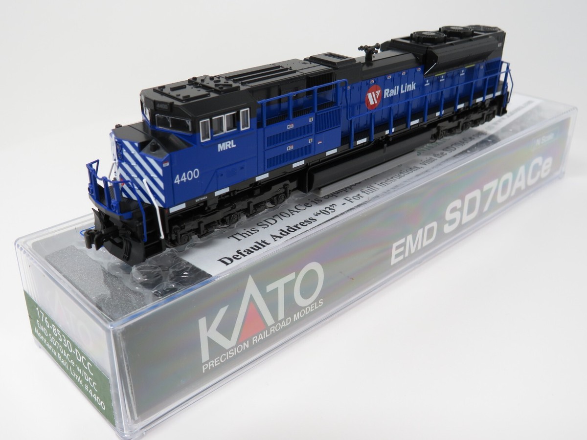 スイス型 De4/4 1667 KATO Kato N 176-8530-DCC Montana Rail Link EMD SD70ACe Diesel